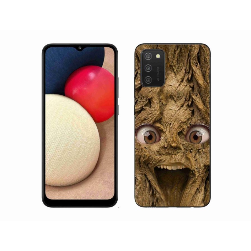 Gél borító mmCase Samsung Galaxy A02s (164.2x75.9x9.1mm) - boldog fa szemekkel