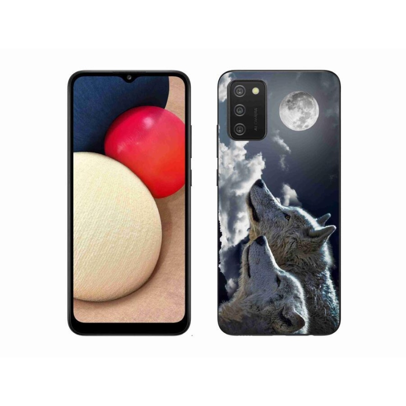 Zselés borítás mmCase Samsung Galaxy A02s (164.2x75.9x9.1mm) - farkasok