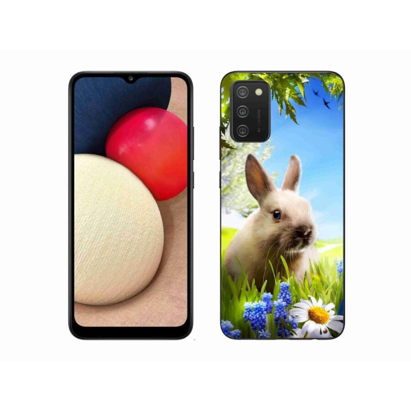 Zselés borító mmCase Samsung Galaxy A02s (164.2x75.9x9.1mm) - nyuszi