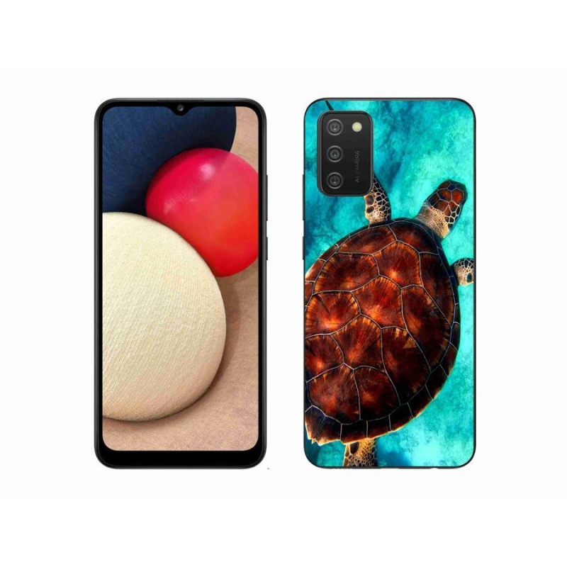 Zselés borító mmCase Samsung Galaxy A02s (164.2x75.9x9.1mm) - teknősbéka