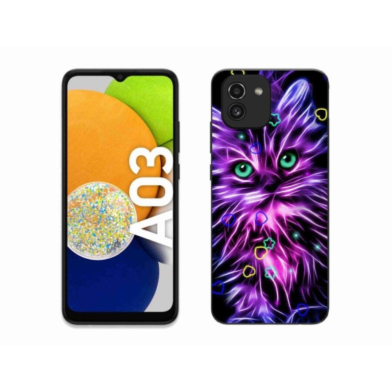 Gél borító mmCase Samsung Galaxy A03 - absztrakt macska - Samsung Galaxy A03-hoz