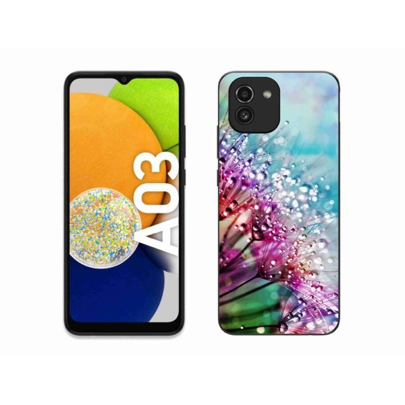 Gél borító mmCase mobiltelefonhoz Samsung Galaxy A03 - színes virágok