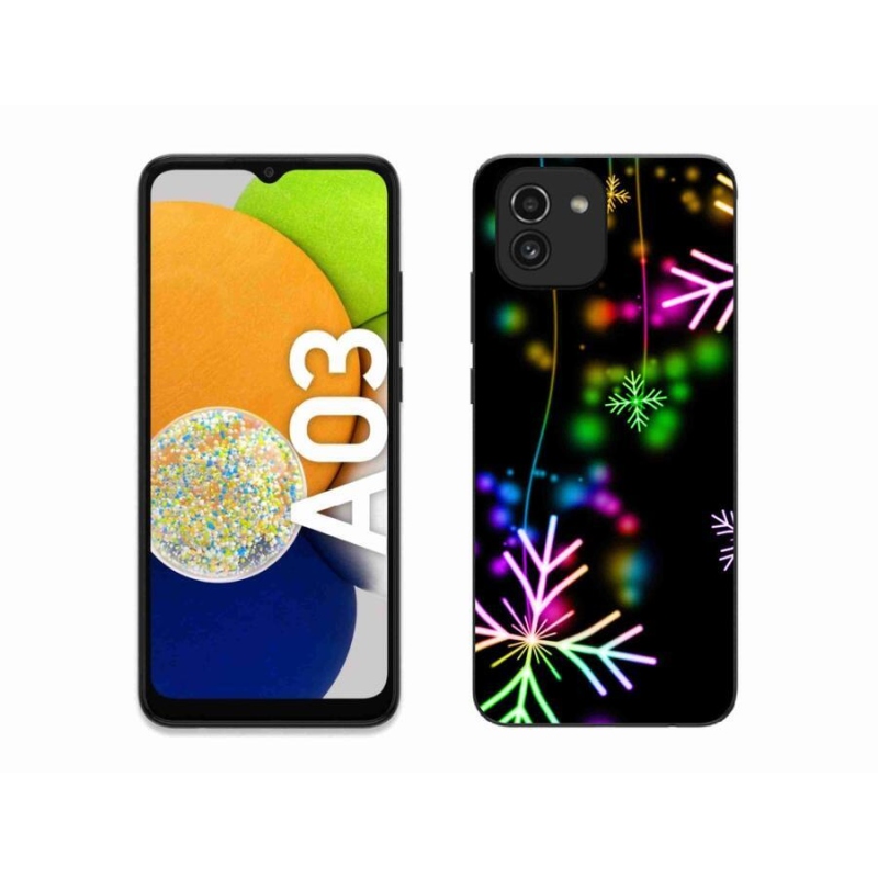 Gél borítás mmCase a mobil Samsung Galaxy A03 - színes pelyhek