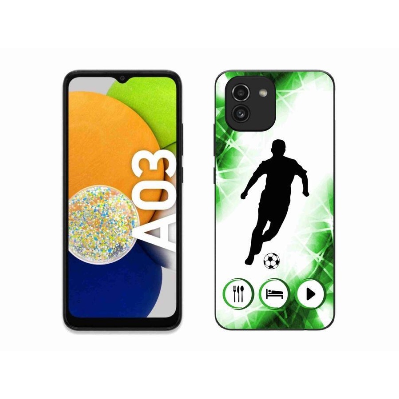 Gél borítás mmCase Samsung Galaxy A03 - focista számára