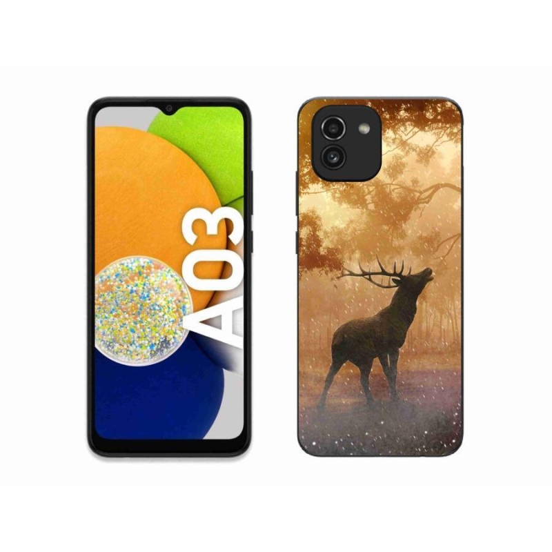 Zselés borítás mmCase Samsung Galaxy A03 - szarvas a vadászaton