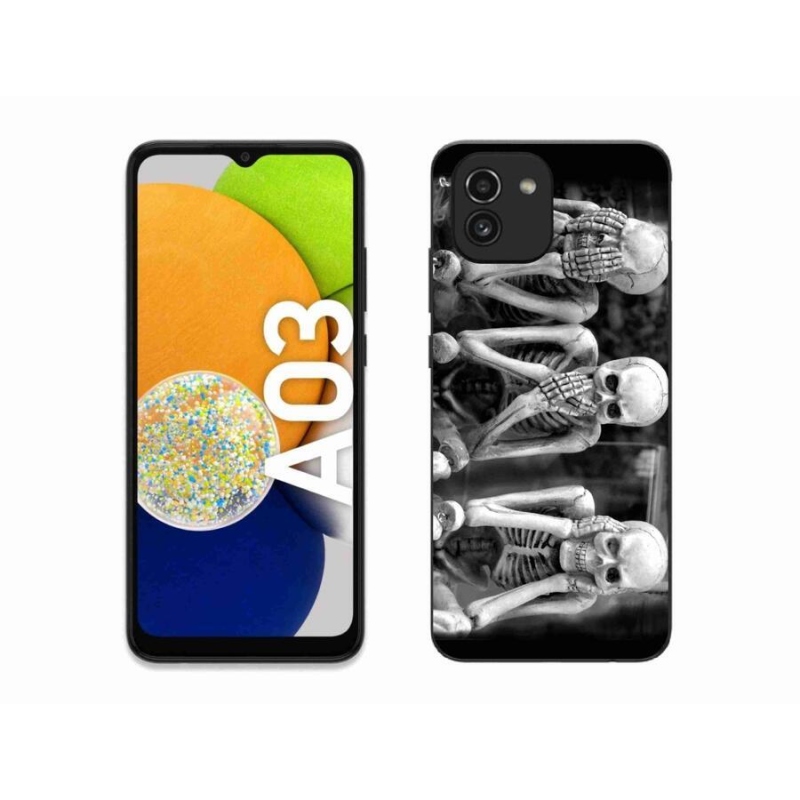 Gél borítás mmCase Samsung Galaxy A03 - csontvázakhoz