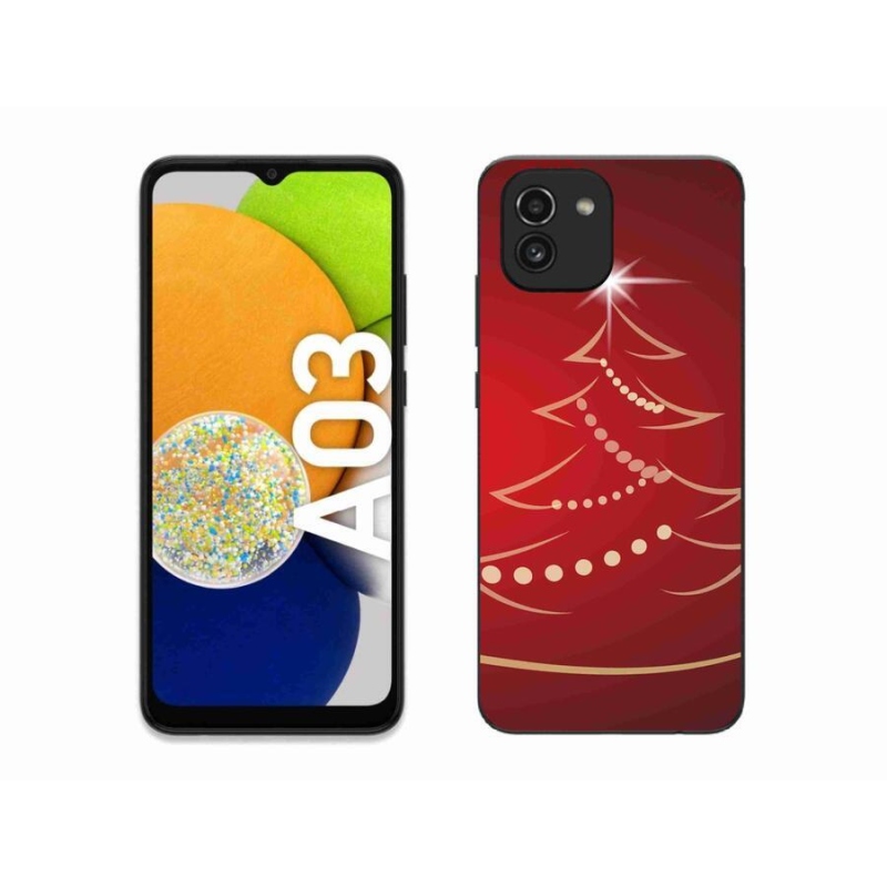 Gél borító mmCase Samsung Galaxy A03 - karácsonyfa karikatúra