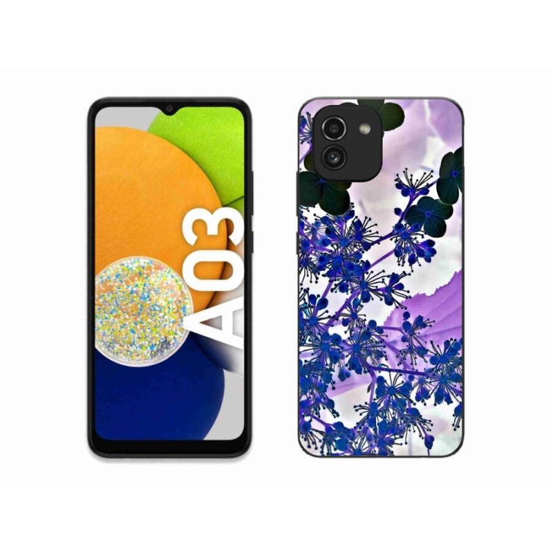Gél borító mmCase mobiltelefonhoz Samsung Galaxy A03 - hortenzia virág
