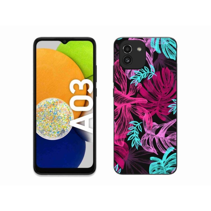 Zselés borítás mmCase Samsung Galaxy A03 - virágok 1
