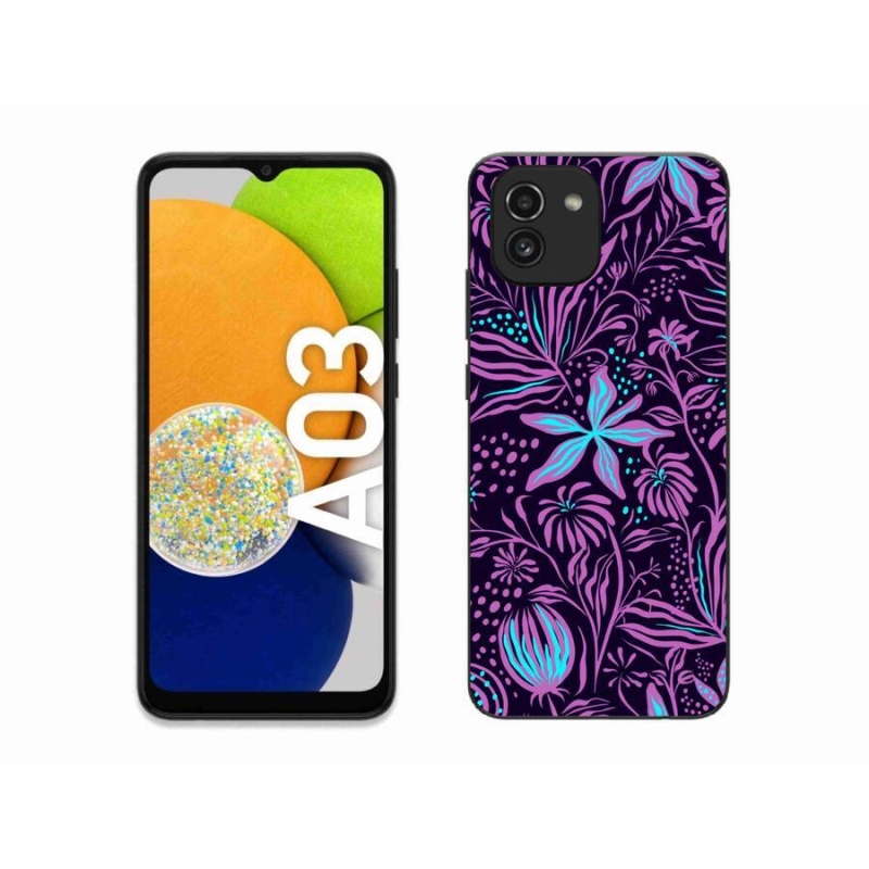 Zselés borítás mmCase Samsung Galaxy A03 - virágok 2