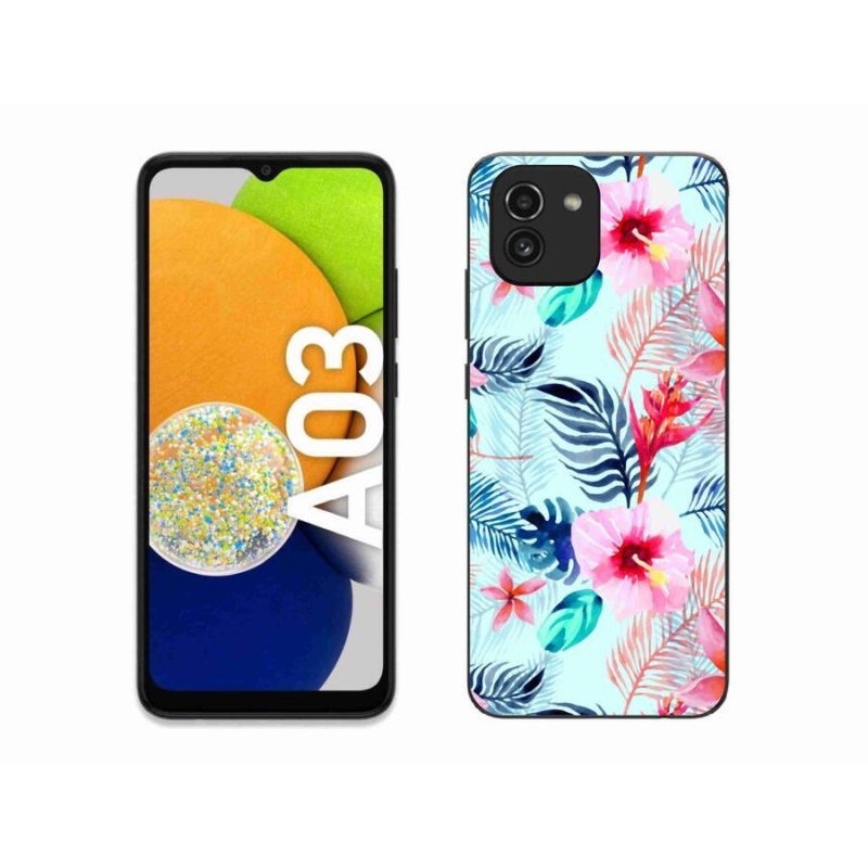 Gél borító mmCase Samsung Galaxy A03 - virágokhoz