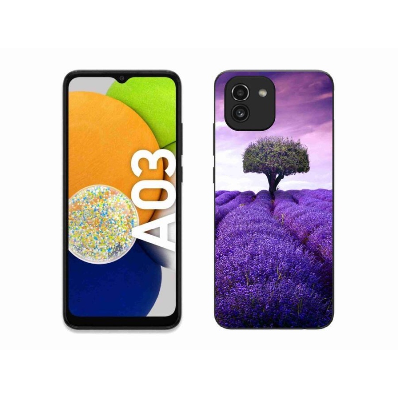 Gél védőhuzat mmCase Samsung Galaxy A03 - levendula rét