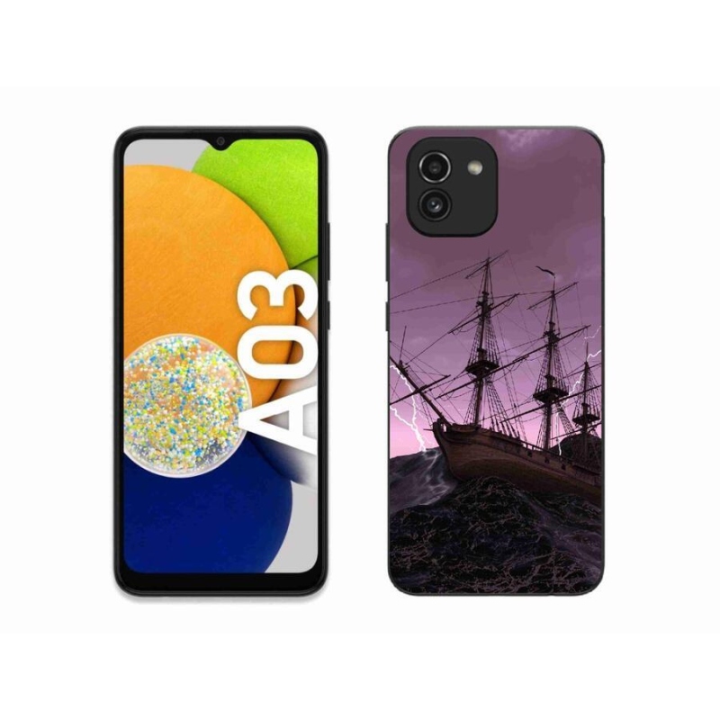 Zselés borítás mmCase Samsung Galaxy A03 - hajó a viharban