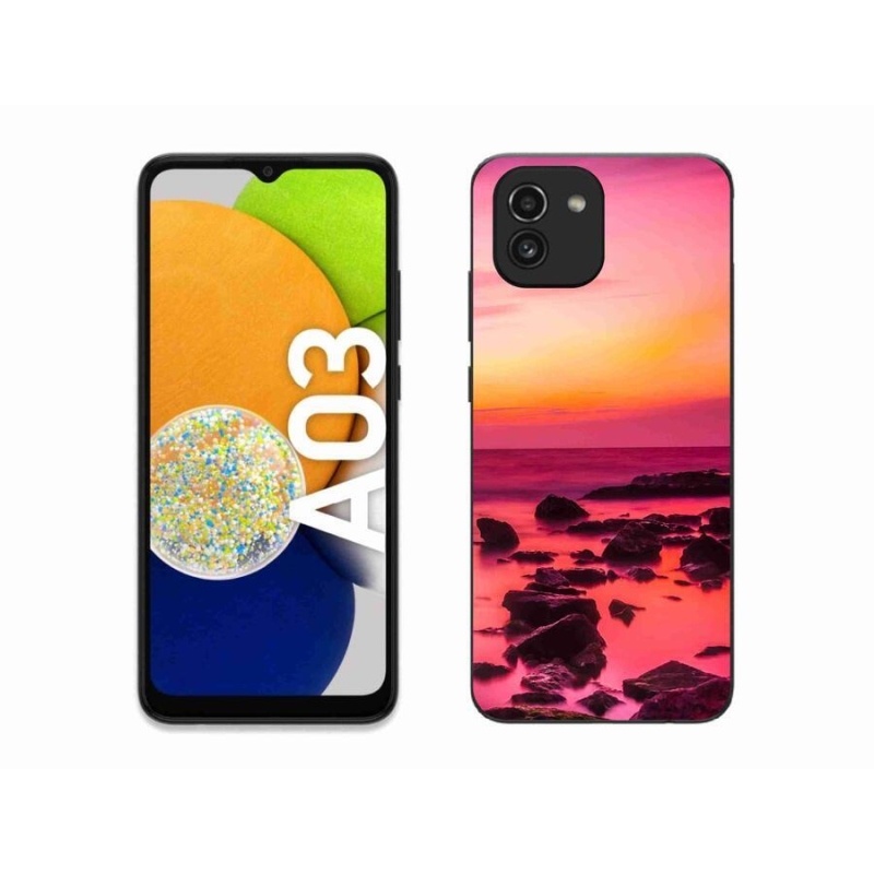 Gél borítás mmCase Samsung Galaxy A03 - tenger és világítás