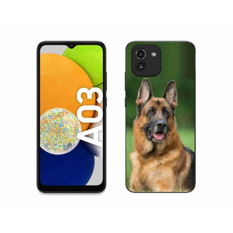 Zselés borítás mmCase Samsung Galaxy A03 - Német juhászkutya számára