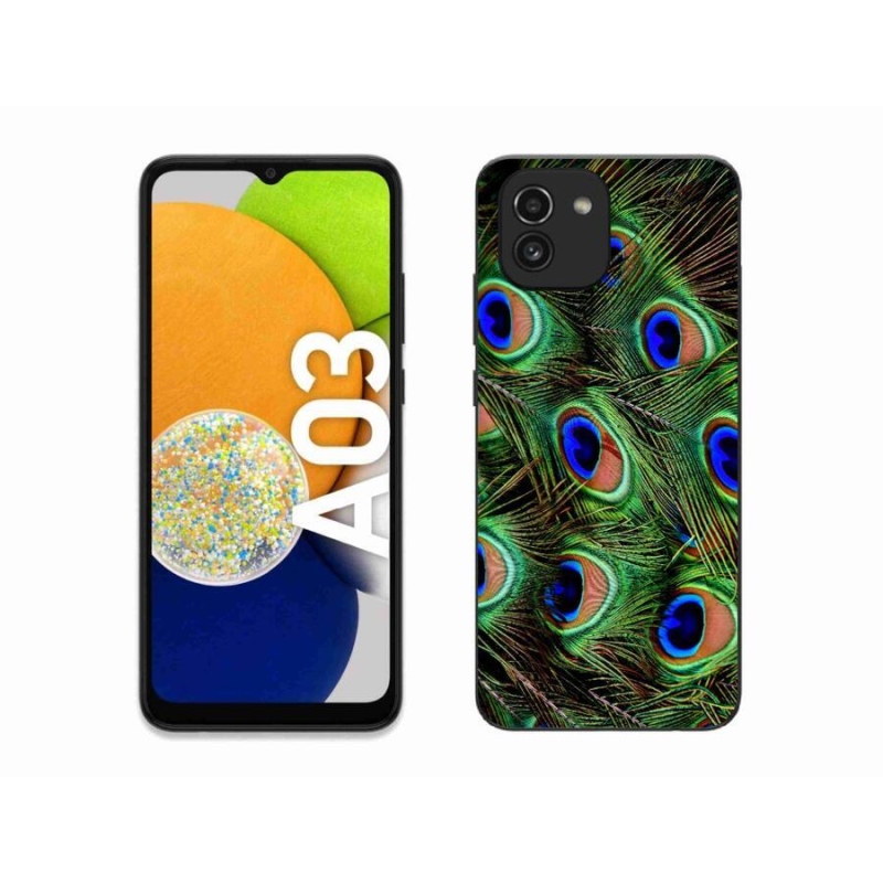 Gél védőhuzat mmCase Samsung Galaxy A03 - pávatoll
