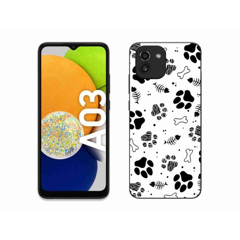 Zselés borítás mmCase Samsung Galaxy A03 - kutyamancsok 1