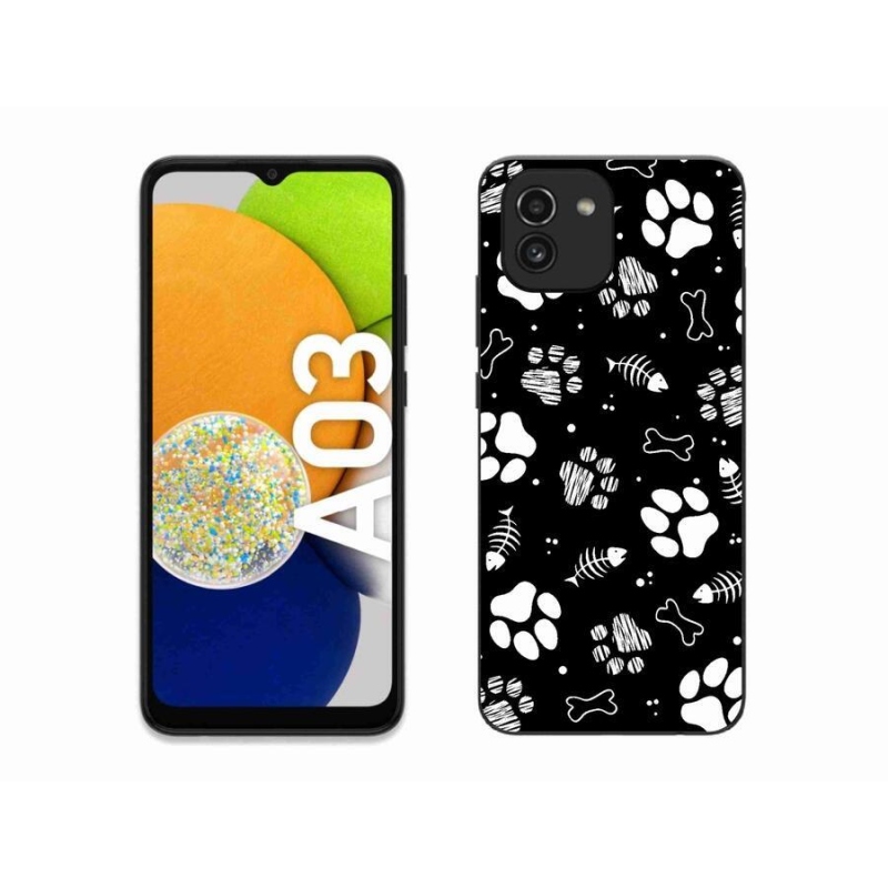 Gél borítás mmCase Samsung Galaxy A03 - kutyamancsok