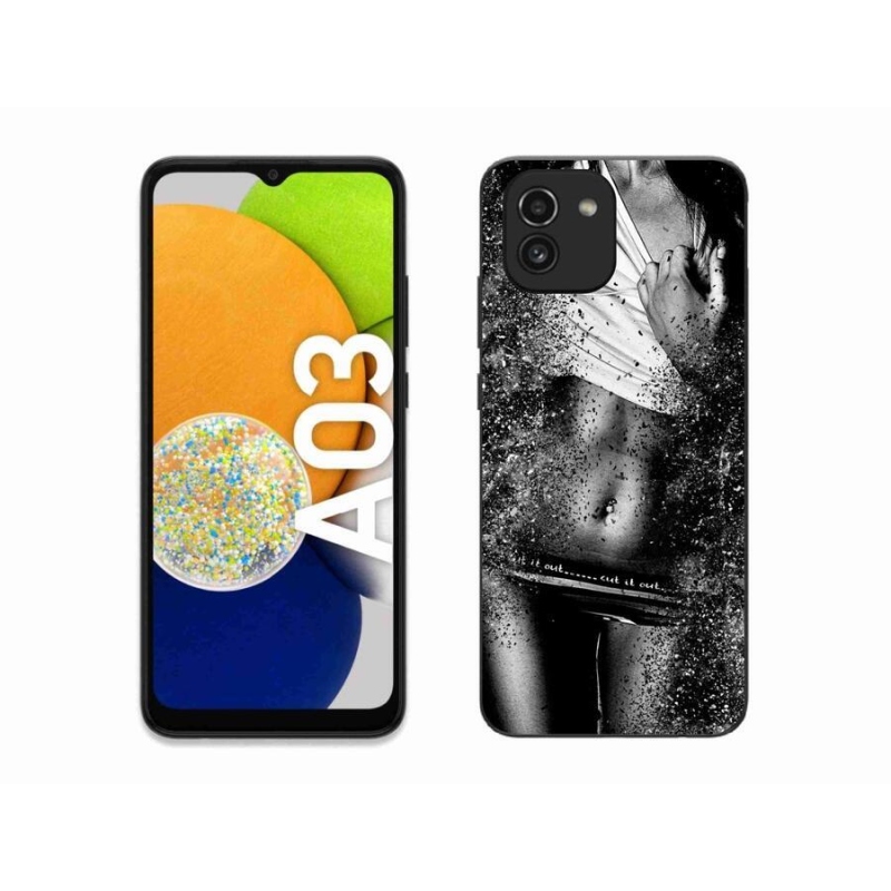 Gél borító mmCase mobiltelefonhoz Samsung Galaxy A03 - szexi nő 1