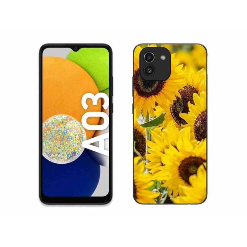 Zselés borítás mmCase Samsung Galaxy A03 - Napraforgó