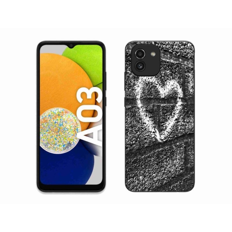 Gél borítás mmCase Samsung Galaxy A03 - szív a falon