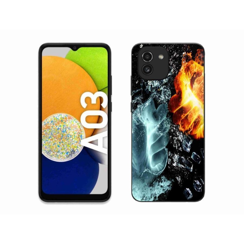 Zselés borítás mmCase Samsung Galaxy A03 - víz és tűz