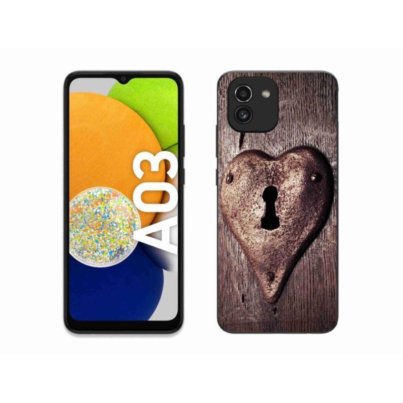 Gél borítás mmCase Samsung Galaxy A03 - szív alakú zár