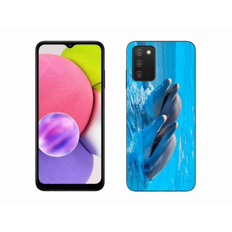 Zselés borítás mmCase Samsung Galaxy A03s (166.6 x 75.9 x 9.1) - delfinek