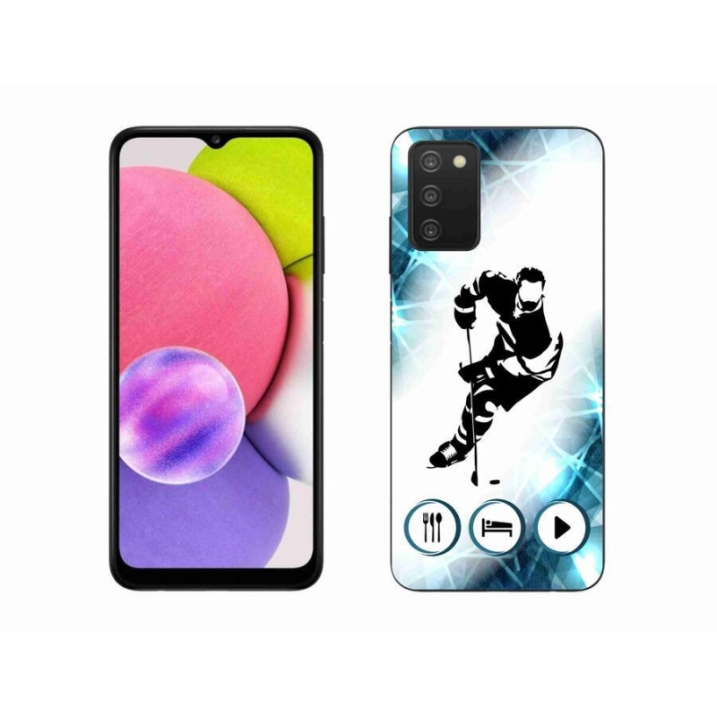 Gél borítás mmCase Samsung Galaxy A03s (166.6 x 75.9 x 9.1) - jégkorong 1
