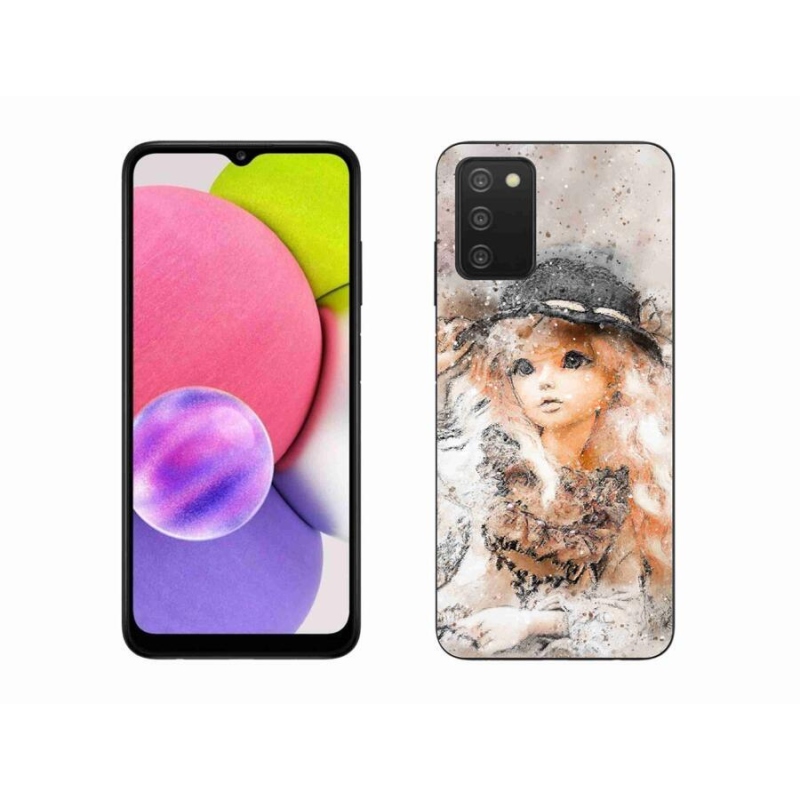 Zselés borítás mmCase Samsung Galaxy A03s (166.6 x 75.9 x 9.1) - kalapos lányhoz