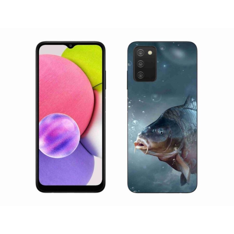 Zselés borítás mmCase Samsung Galaxy A03s (166,6 x 75,9 x 9,1) - ponty és buborékok