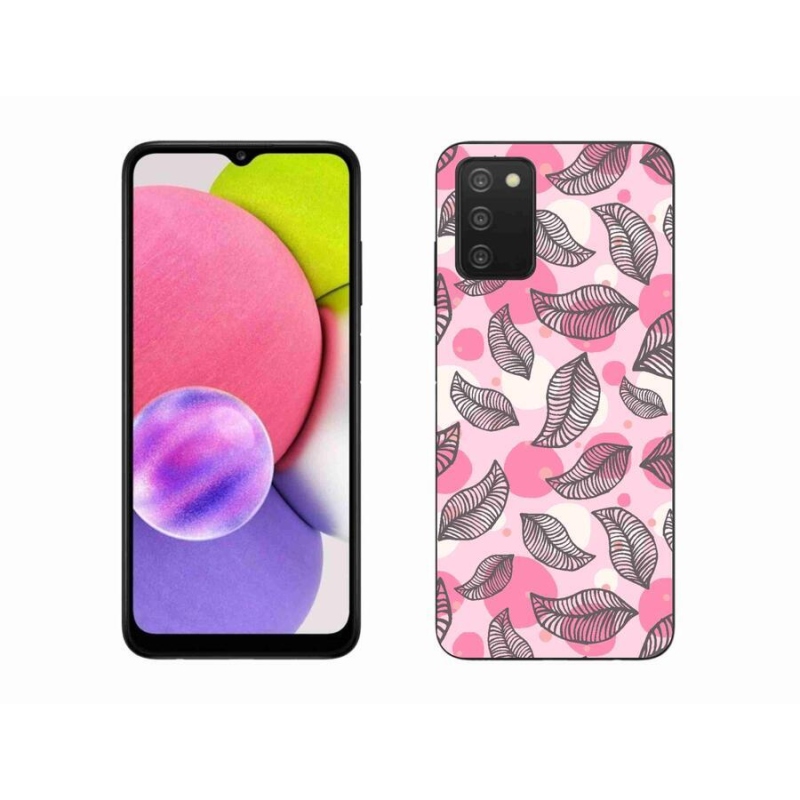 Zselés borítás mmCase Samsung Galaxy A03s (166,6 x 75,9 x 9,1) - rajzfilm hulló levelek