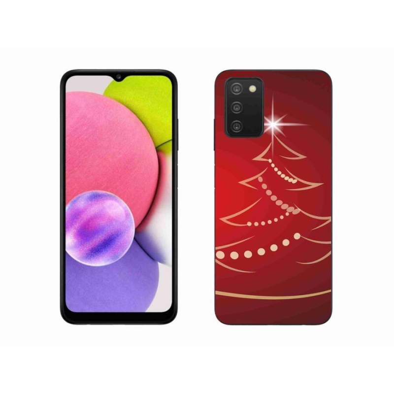Gél borítás mmCase Samsung Galaxy A03s (166.6 x 75.9 x 9.1) - karácsonyfa karikatúra