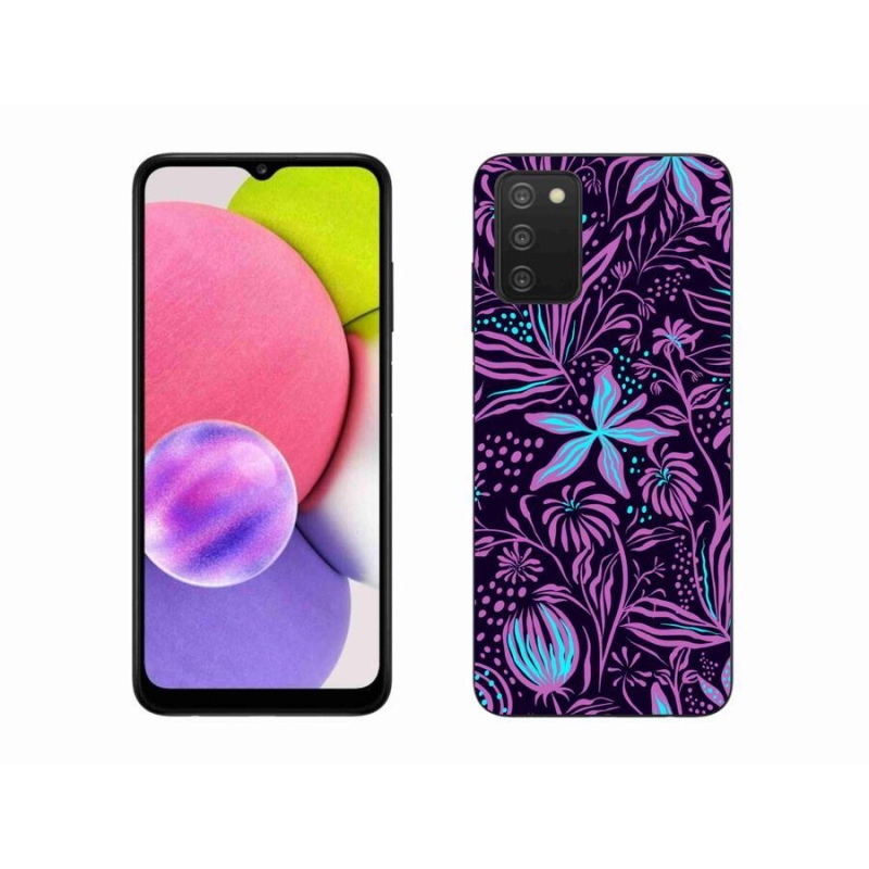 Zselés borítás mmCase Samsung Galaxy A03s (166,6 x 75,9 x 9,1) - virágok 2
