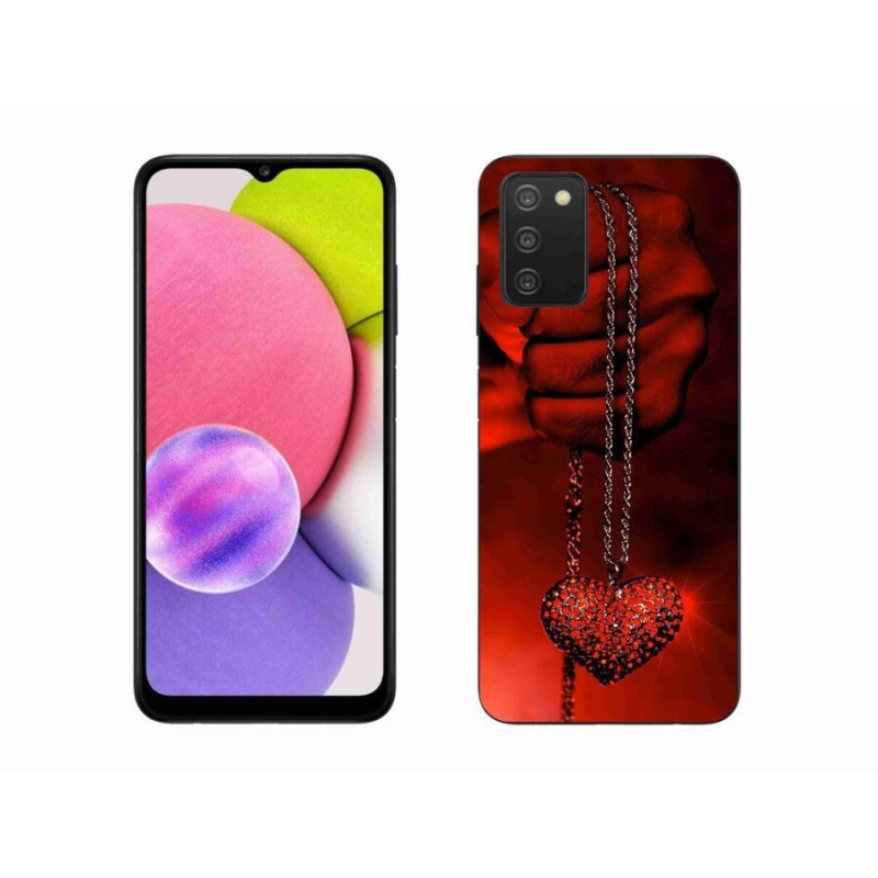 Zselés borítás mmCase Samsung Galaxy A03s (166.6 x 75.9 x 9.1) - nyaklánc