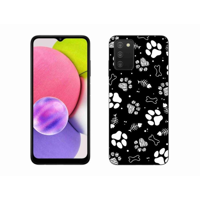 Zselés borítás mmCase Samsung Galaxy A03s (166.6 x 75.9 x 9.1) - kutyamancsok