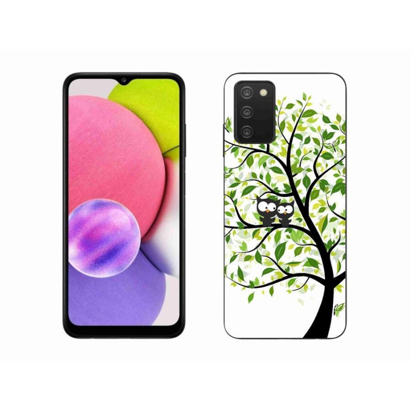 Zselés borítás mmCase Samsung Galaxy A03s (166,6 x 75,9 x 9,1) - baglyok a fán