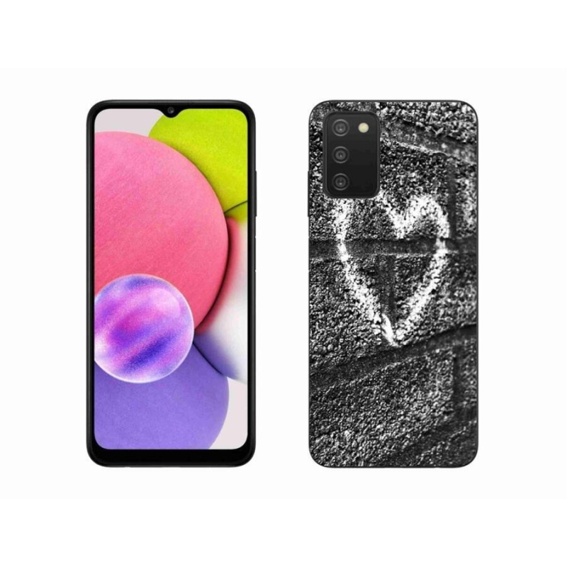 Zselés borítás mmCase Samsung Galaxy A03s (166.6 x 75.9 x 9.1) - szív a falon