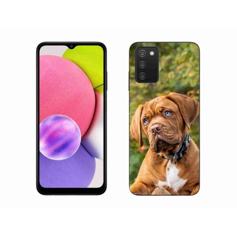 Zselés borítás mmCase Samsung Galaxy A03s (166.6 x 75.9 x 9.1) - kölyökkutyakék