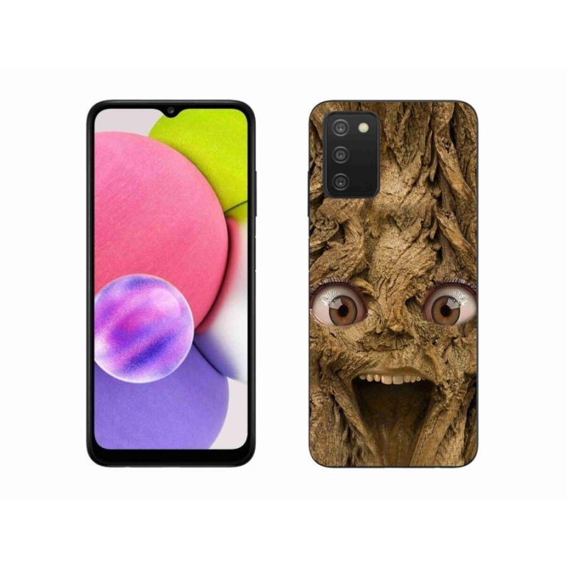 Gél borító mmCase Samsung Galaxy A03s (166.6 x 75.9 x 9.1) - vidám fa szemekkel