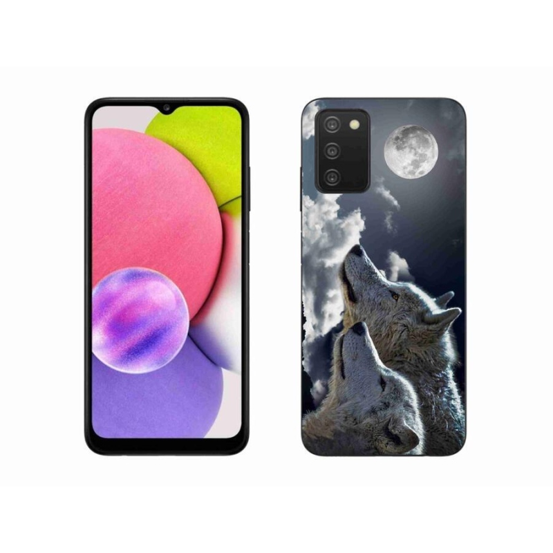 Gél borítás mmCase Samsung Galaxy A03s (166.6 x 75.9 x 9.1) - farkasok