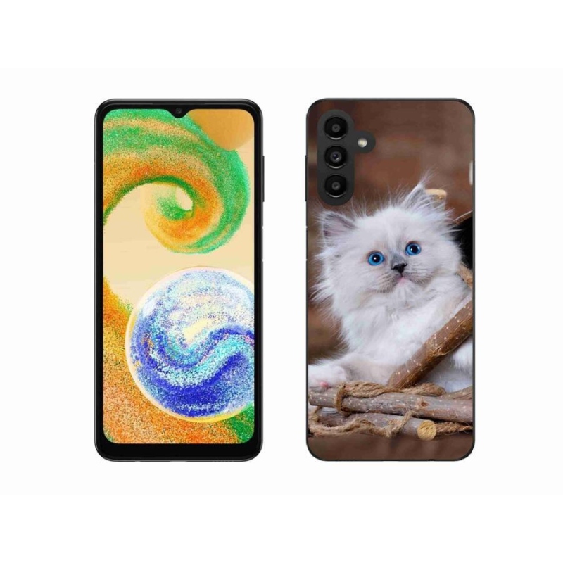 Zselés borítás mmCase Samsung Galaxy A04s (164.7x76.7x9.1mm) - fehér cica