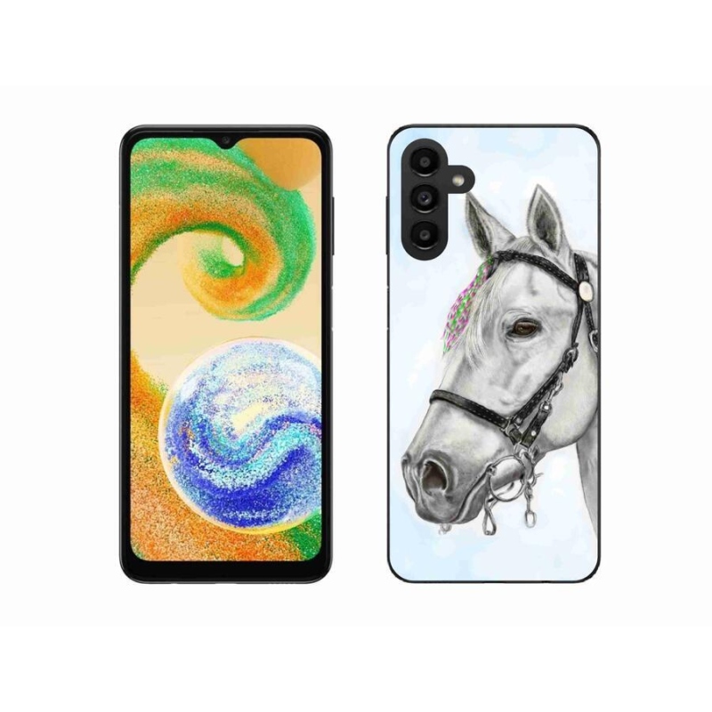 Zselés borítás mmCase Samsung Galaxy A04s (164.7x76.7x9.1mm) - fehér ló 1
