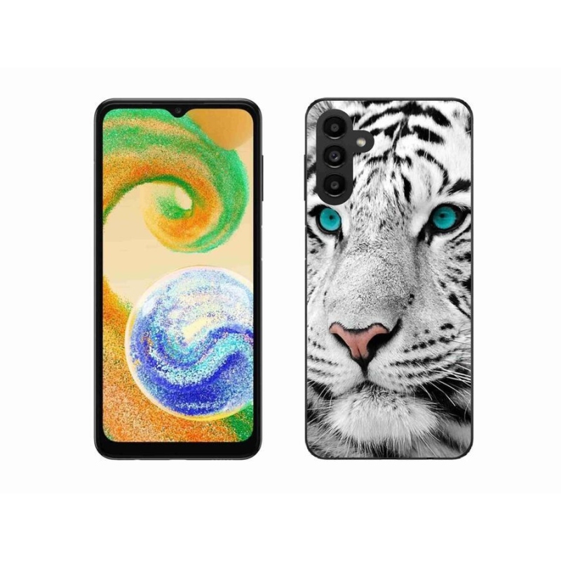 Zselés borítás mmCase Samsung Galaxy A04s (164.7x76.7x9.1mm) - fehér tigris