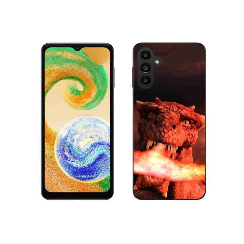 Zselés borítás mmCase mobiltelefonhoz Samsung Galaxy A04s (164.7x76.7x9.1mm) - sárkány