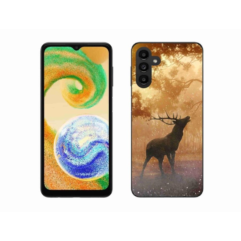 Gél borítás mmCase mobil Samsung Galaxy A04s (164.7x76.7x9.1mm) - szarvasok a hőségben