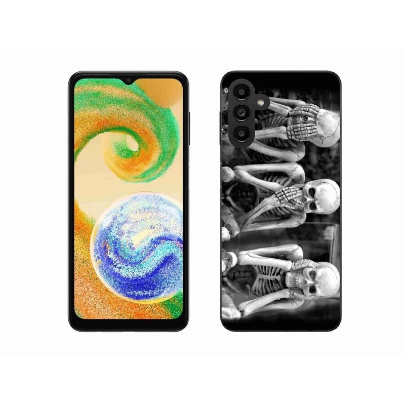 Zselés borító mmCase mobil Samsung Galaxy A04s (164.7x76.7x9.1mm) - csontvázak