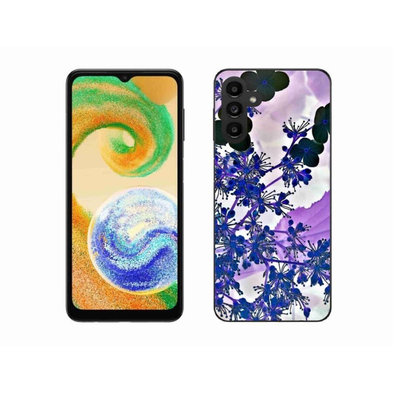 Zselés borítás mmCase mobiltelefonhoz Samsung Galaxy A04s (164.7x76.7x9.1mm) - hortenzia virág