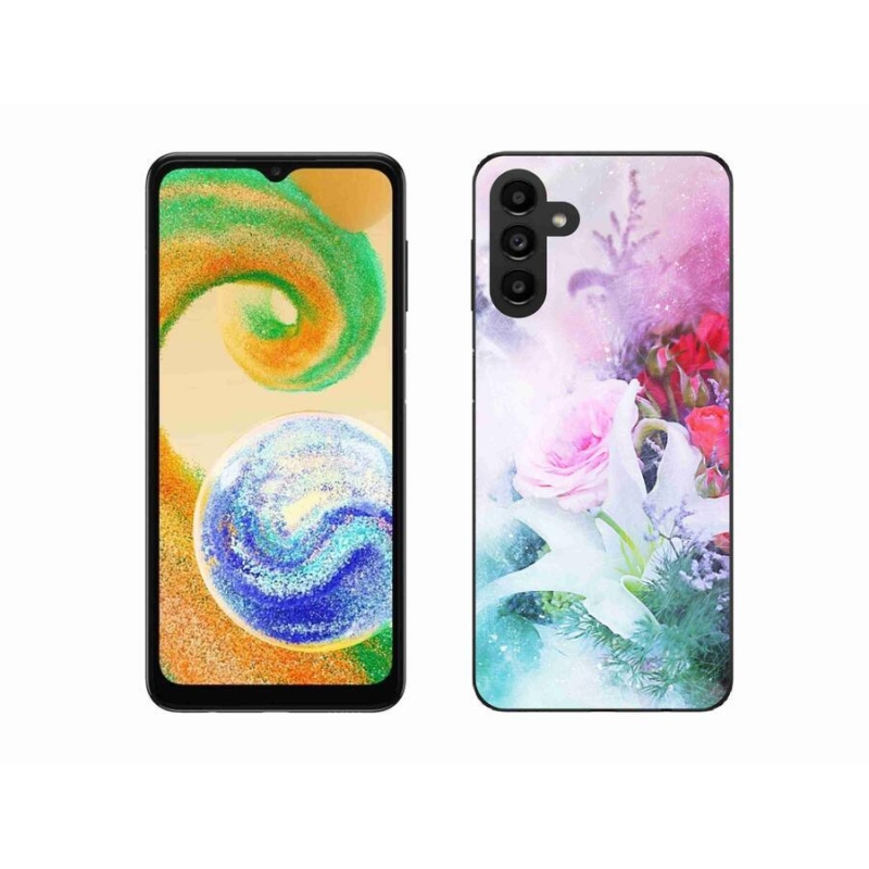 Gél borító mmCase mobiltelefonhoz Samsung Galaxy A04s (164.7x76.7x9.1mm) - virágok 4