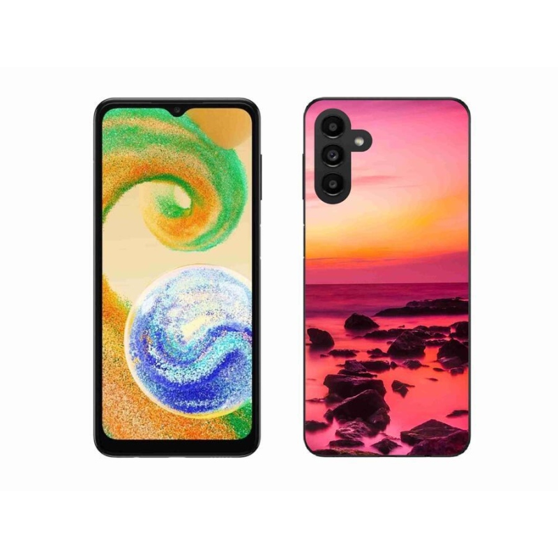 Zselés borító mmCase mobiltelefonhoz Samsung Galaxy A04s (164.7x76.7x9.1mm) - tenger és világítás
